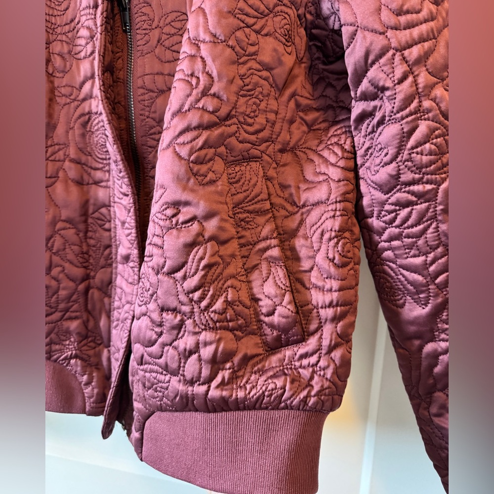 Selected Femme* Rose Quilted Bomber - Picture 11 of 11